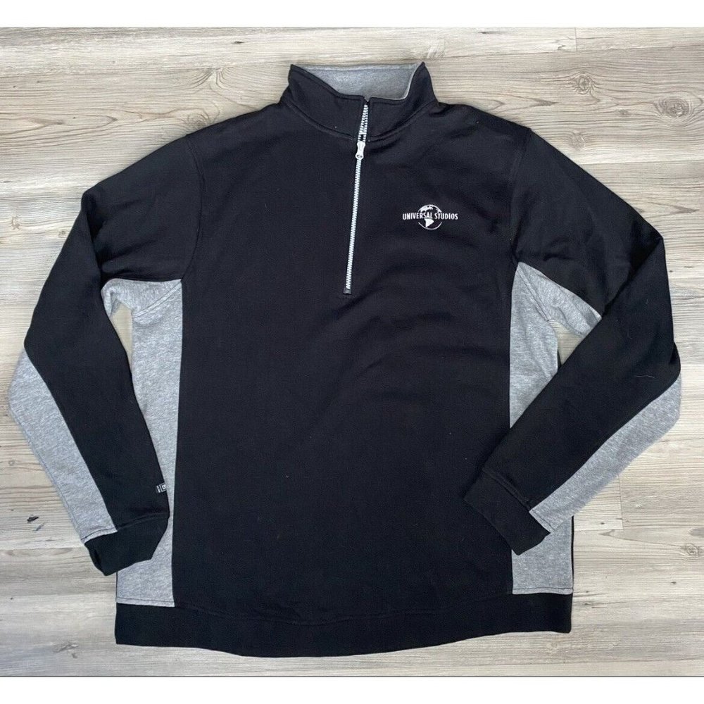 Universal Studios Quarter Zip Mens Pullover Sweater